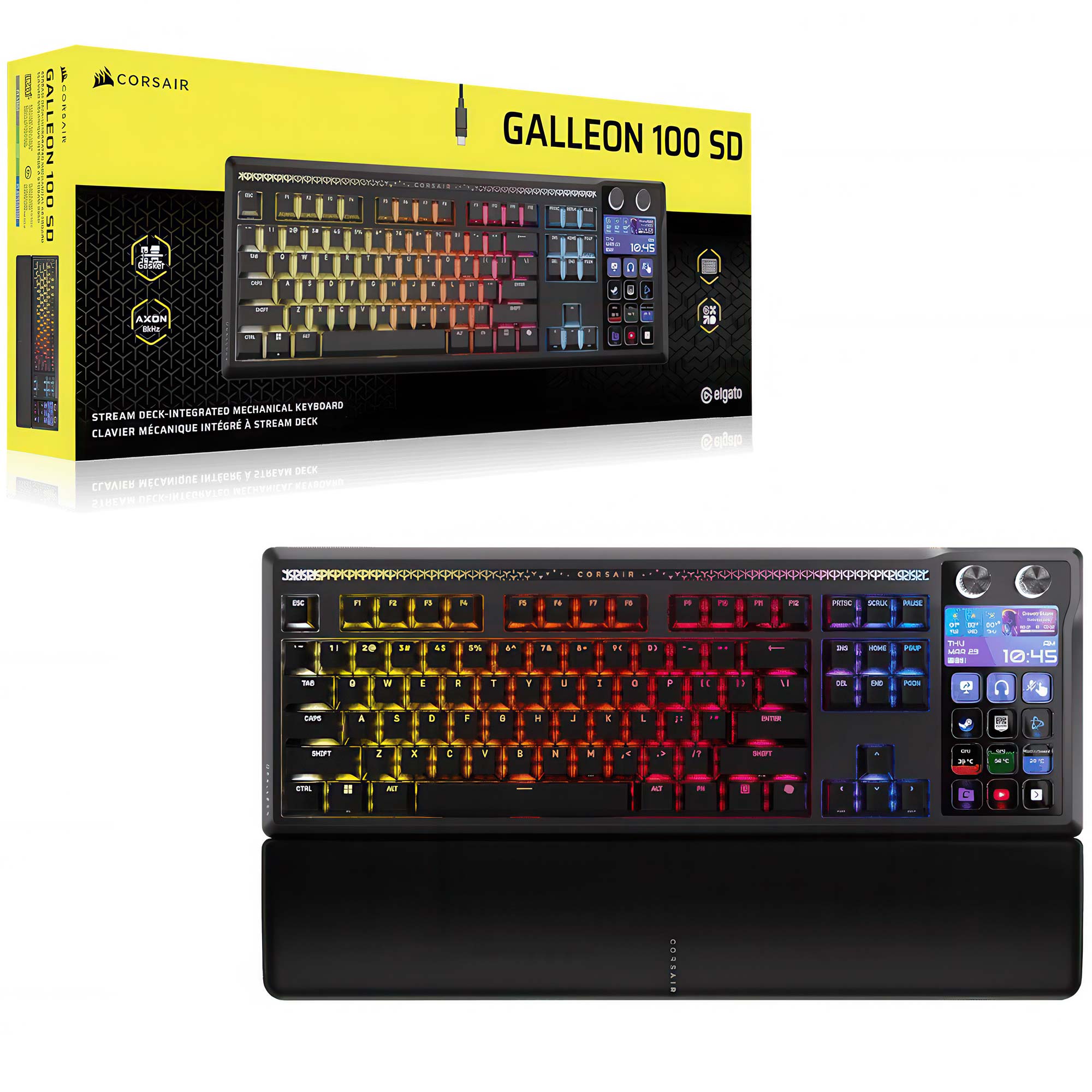 Corsair GALLEON 100 SD, Stream Deck integrato, Switch MLX Pulse - Nero - immagine 7
