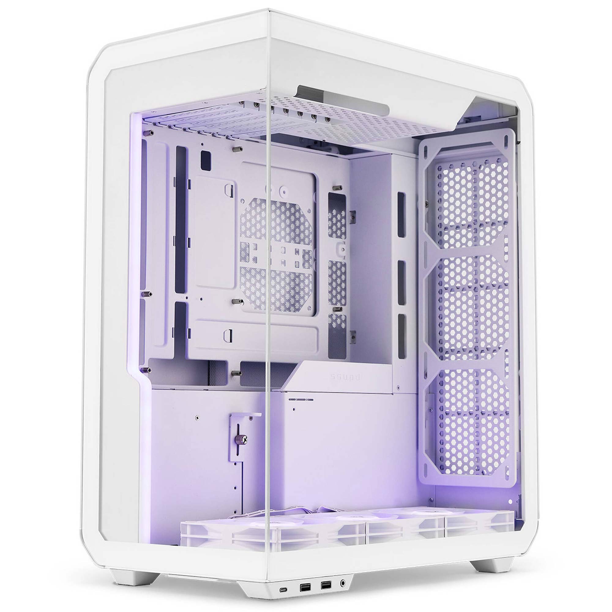 Ssupd Xhuttle Case ATX - Tempered Glass, Bianco