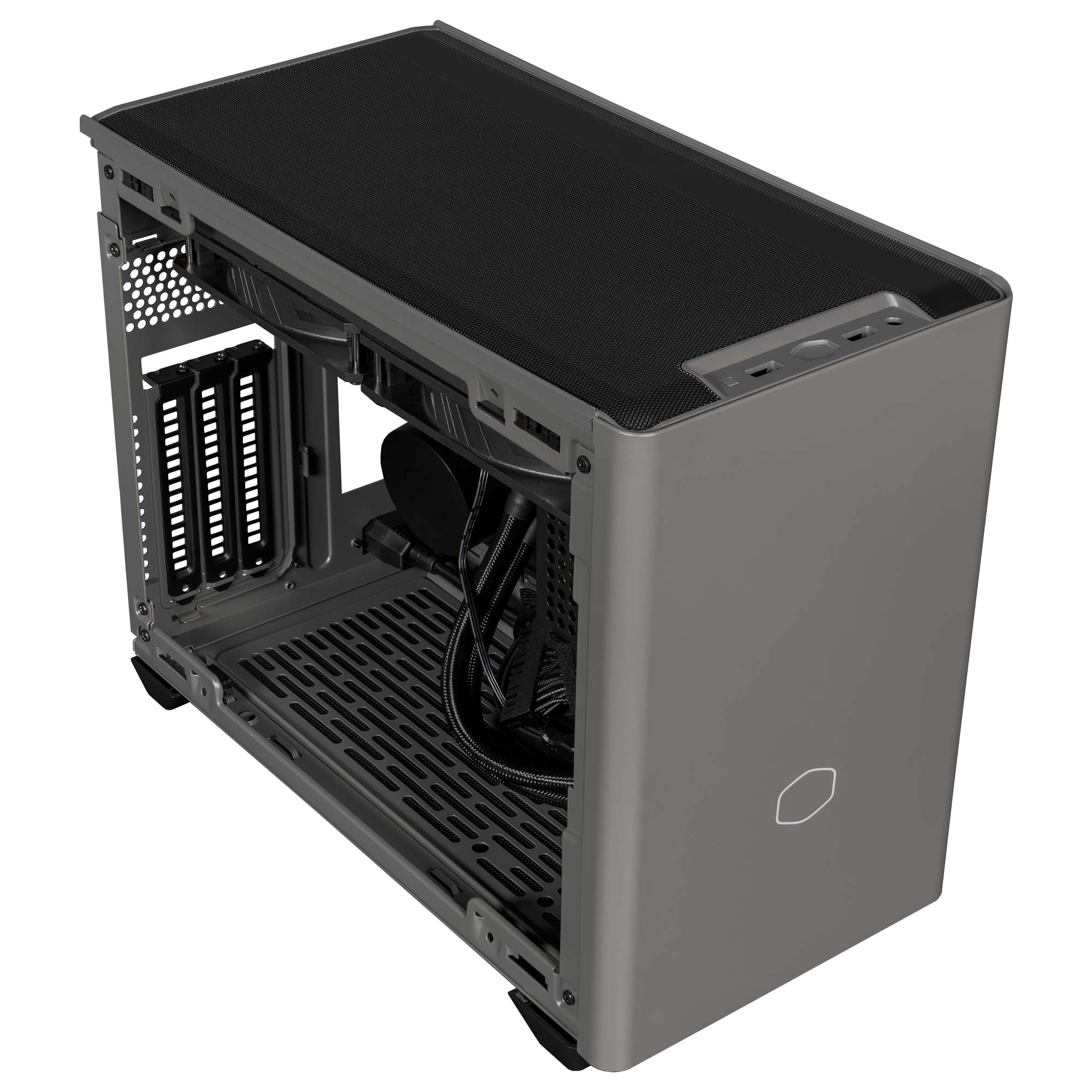 Cooler Master NR200P Max V2 con PSU 850Watt Gold, Mini-ITX - Grigio - immagine 3