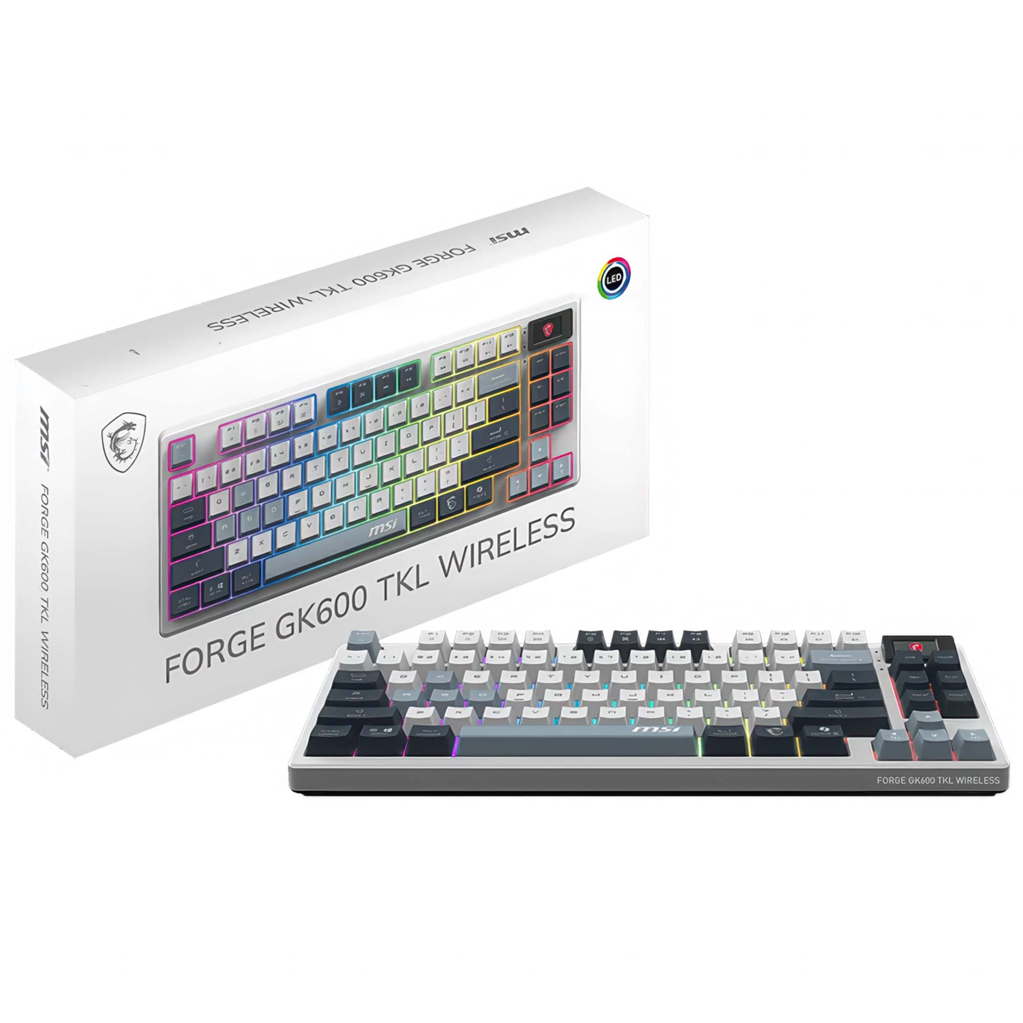 MSI Forge GK600 TKL Wireless SKY Gaming Keyboard - ITA - immagine 5