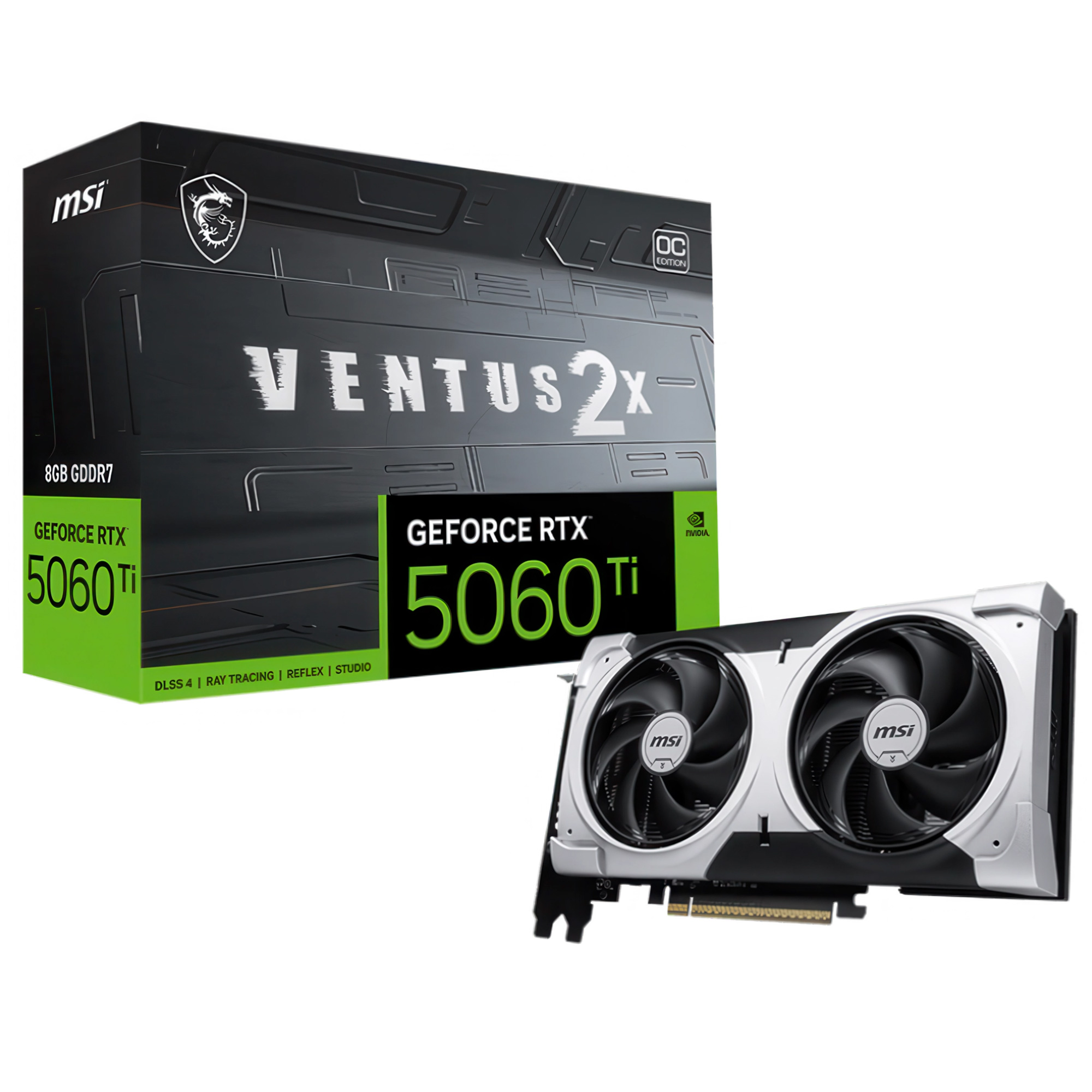 MSI GeForce RTX 5060 Ti 8G Ventus 2X OC Plus, 8192 MB GDDR7